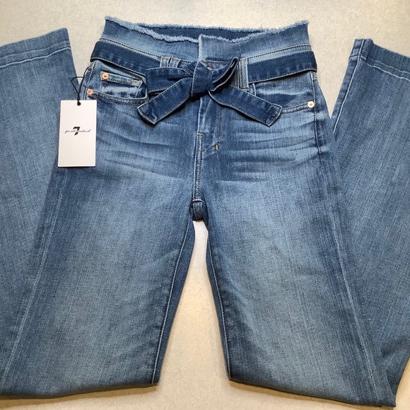 7 For All Mankind Jeans 26X32.5 Dojo In Paloma NWT! - Picture 5 of 8